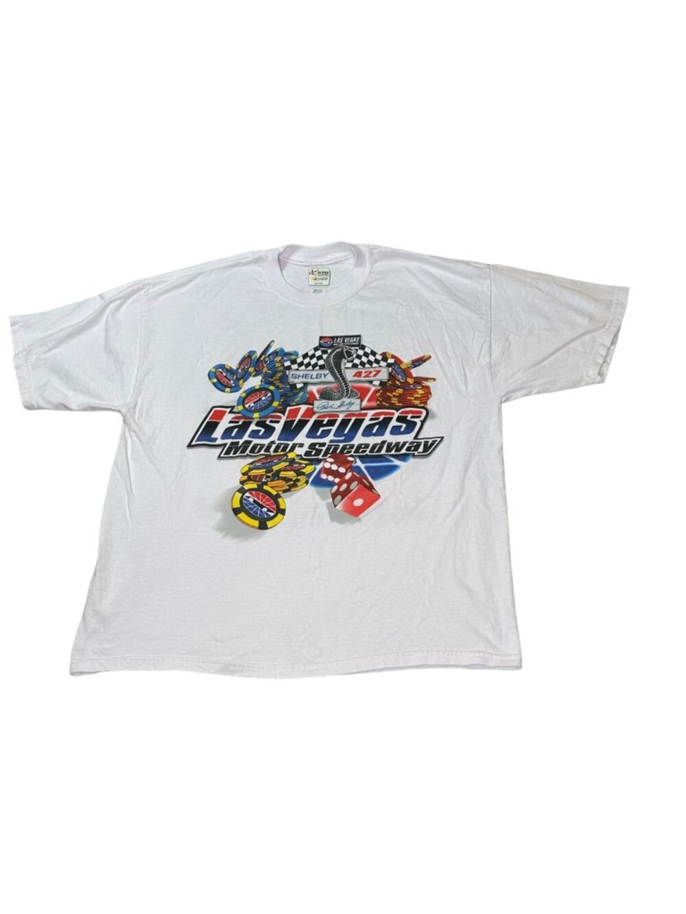 Chase Nascar Shirt Mens XL White Las Vegas Motor Speedway Racing March 1 2009